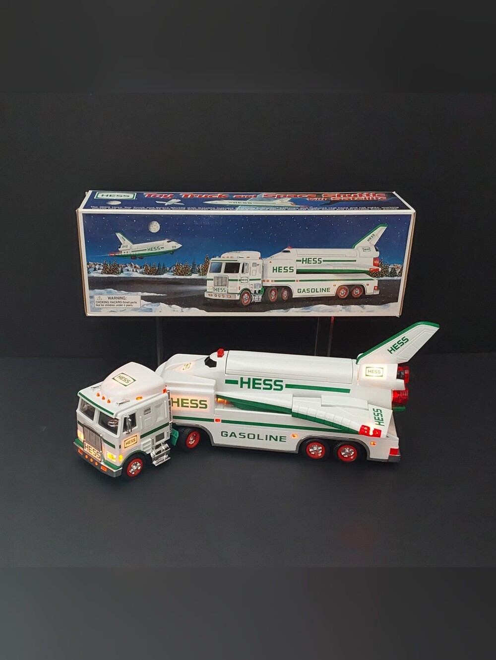 1999 Hess Toy Truck and Space Shuttle with Satellite NEW